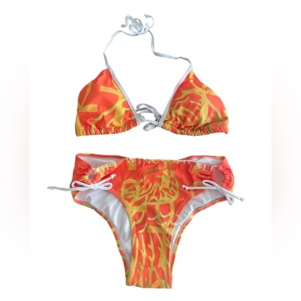 Angel Wing Women’s Bikini in orange and yellow. New Without Tags, XXL China size